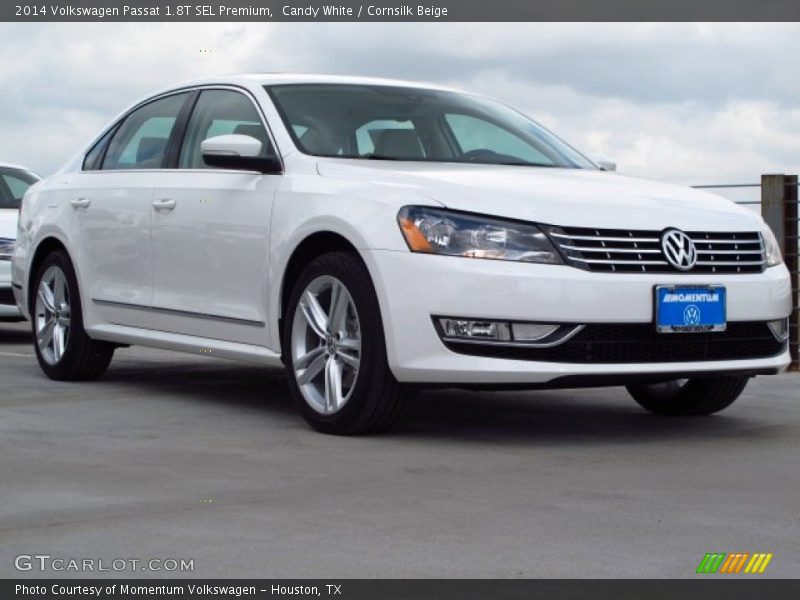 Candy White / Cornsilk Beige 2014 Volkswagen Passat 1.8T SEL Premium