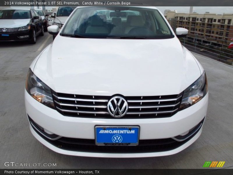 Candy White / Cornsilk Beige 2014 Volkswagen Passat 1.8T SEL Premium
