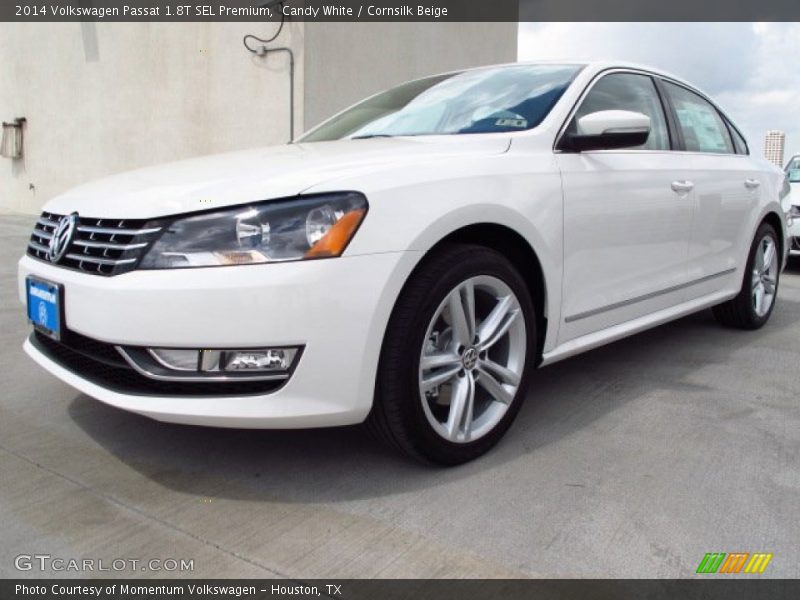 Candy White / Cornsilk Beige 2014 Volkswagen Passat 1.8T SEL Premium