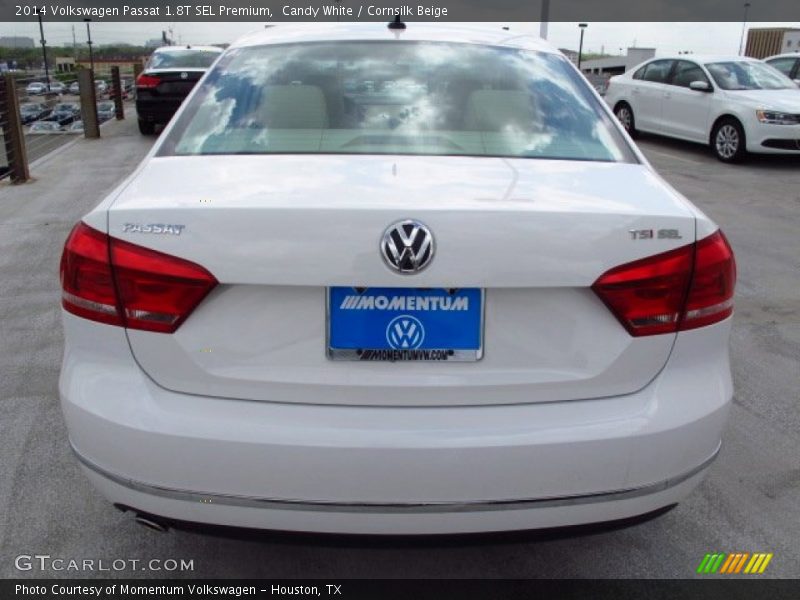 Candy White / Cornsilk Beige 2014 Volkswagen Passat 1.8T SEL Premium