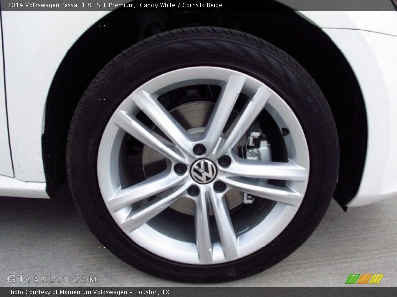 Candy White / Cornsilk Beige 2014 Volkswagen Passat 1.8T SEL Premium
