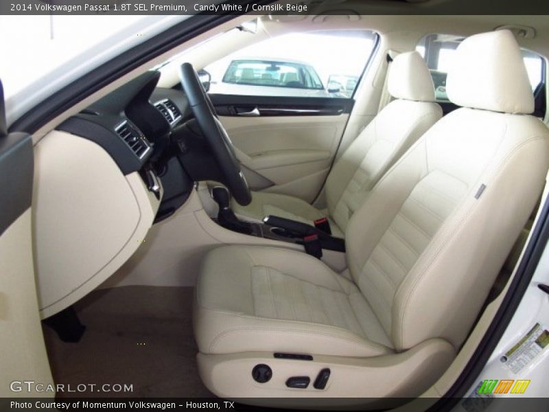 Candy White / Cornsilk Beige 2014 Volkswagen Passat 1.8T SEL Premium