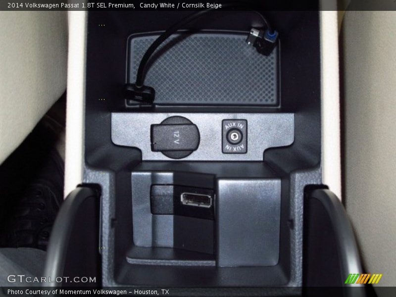 Candy White / Cornsilk Beige 2014 Volkswagen Passat 1.8T SEL Premium