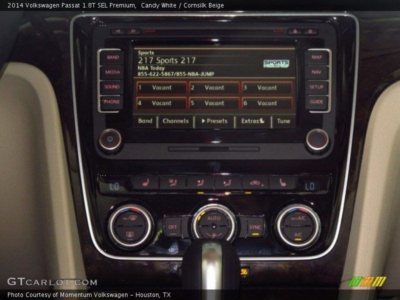 Candy White / Cornsilk Beige 2014 Volkswagen Passat 1.8T SEL Premium