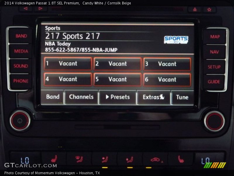 Candy White / Cornsilk Beige 2014 Volkswagen Passat 1.8T SEL Premium