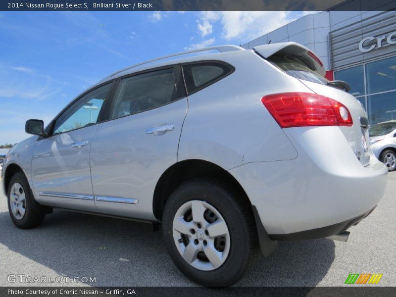 Brilliant Silver / Black 2014 Nissan Rogue Select S