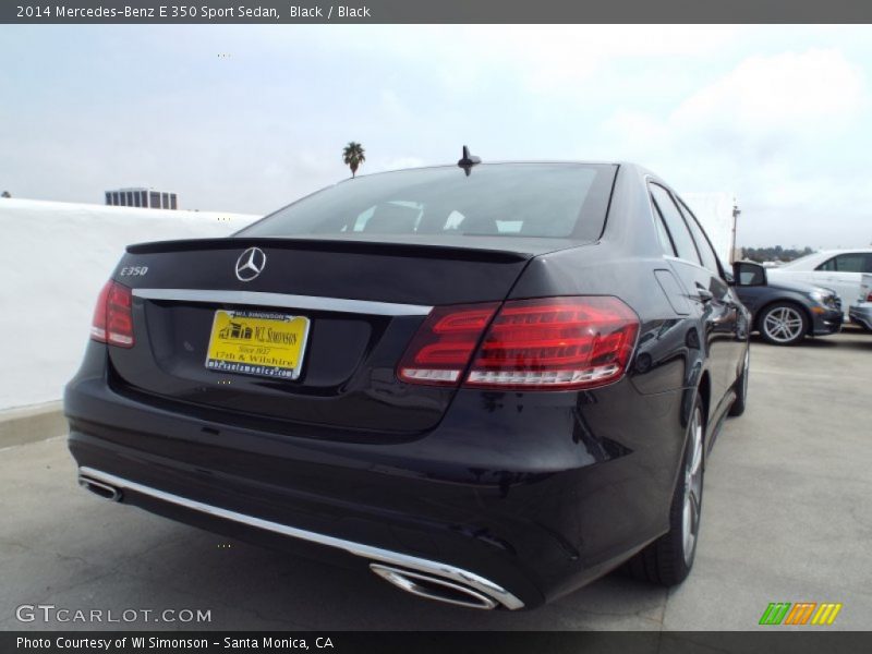 Black / Black 2014 Mercedes-Benz E 350 Sport Sedan