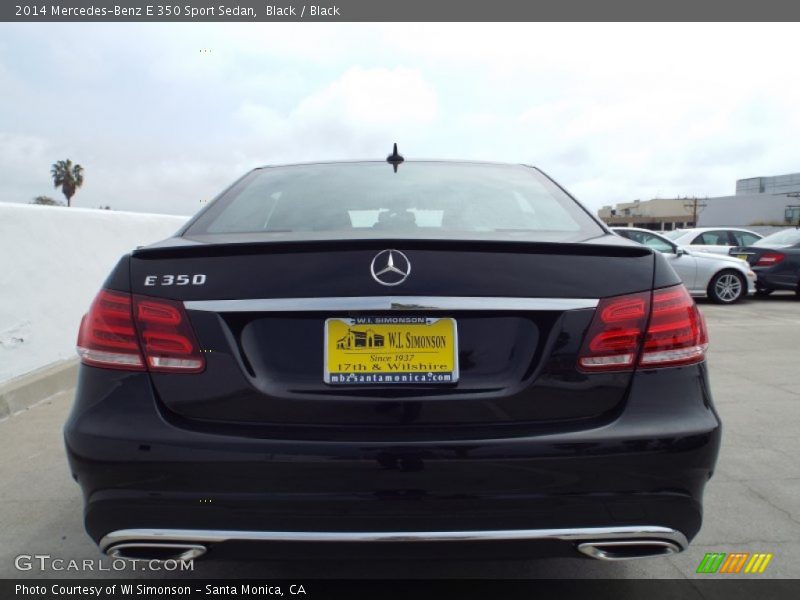 Black / Black 2014 Mercedes-Benz E 350 Sport Sedan