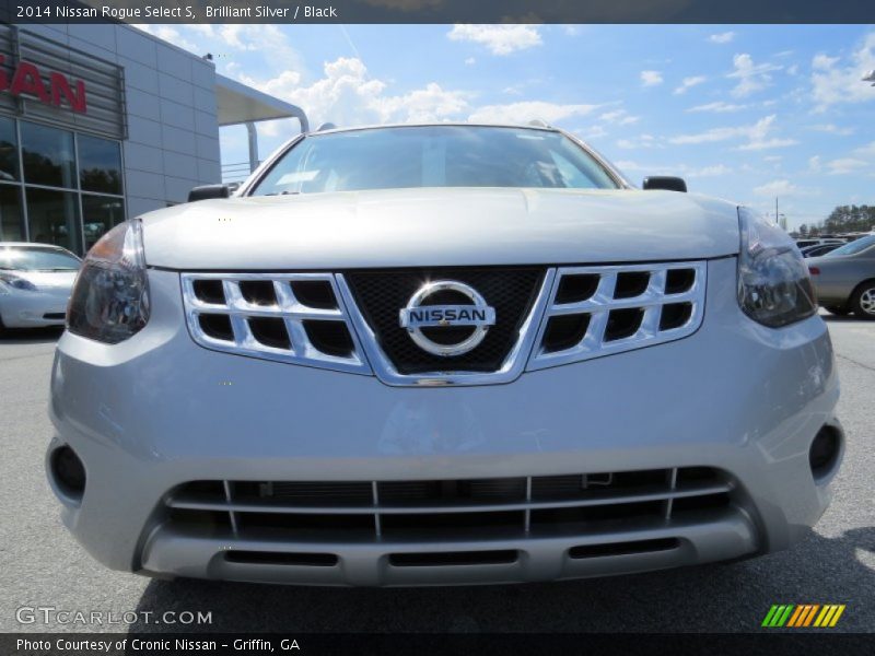 Brilliant Silver / Black 2014 Nissan Rogue Select S