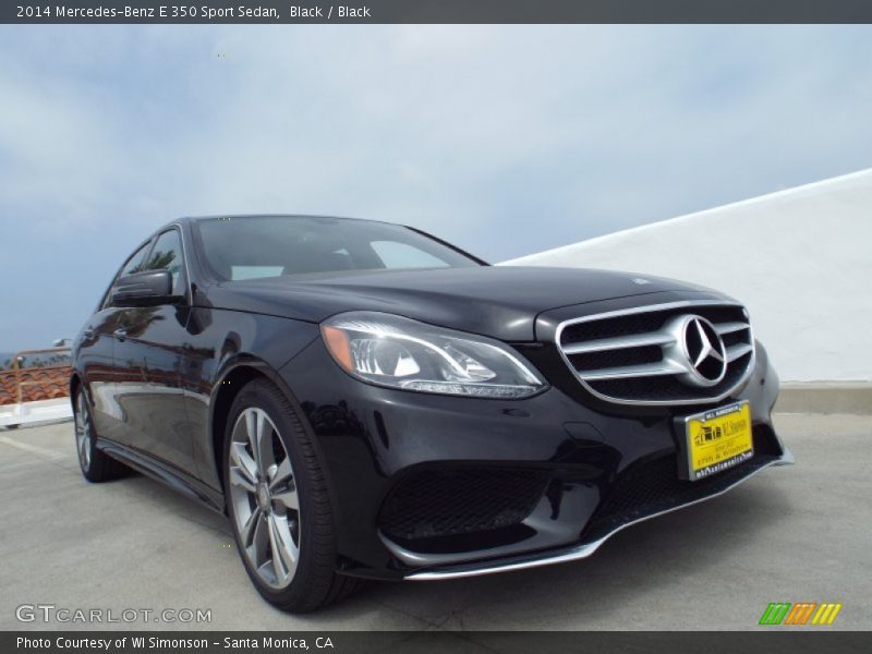 Black / Black 2014 Mercedes-Benz E 350 Sport Sedan