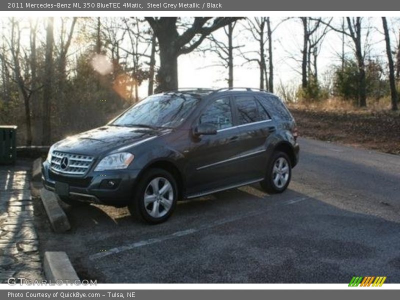 Steel Grey Metallic / Black 2011 Mercedes-Benz ML 350 BlueTEC 4Matic