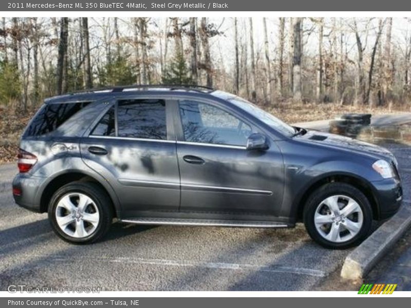 Steel Grey Metallic / Black 2011 Mercedes-Benz ML 350 BlueTEC 4Matic