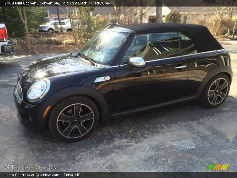 Midnight Black / Black/Grey 2009 Mini Cooper S Convertible