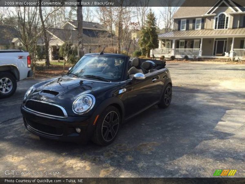 Midnight Black / Black/Grey 2009 Mini Cooper S Convertible