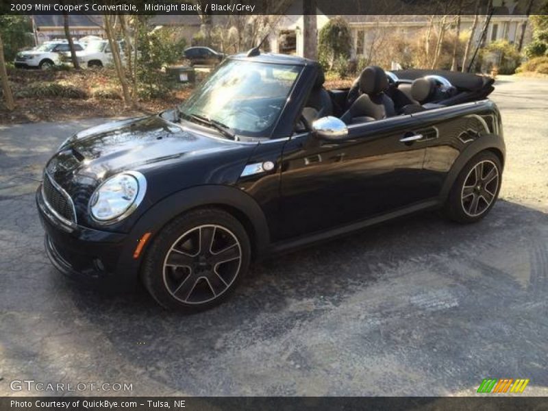 Midnight Black / Black/Grey 2009 Mini Cooper S Convertible