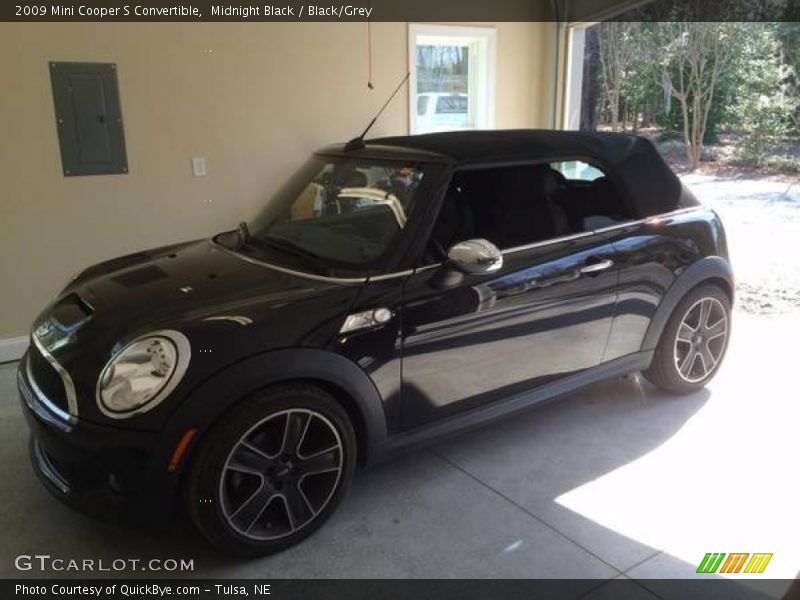 Midnight Black / Black/Grey 2009 Mini Cooper S Convertible