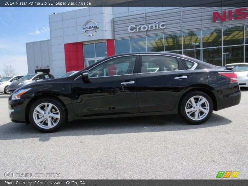 Super Black / Beige 2014 Nissan Altima 2.5 SL