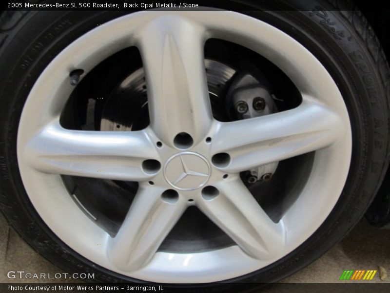 Black Opal Metallic / Stone 2005 Mercedes-Benz SL 500 Roadster