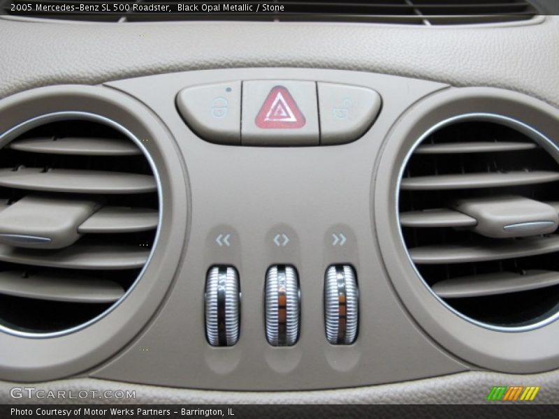 Black Opal Metallic / Stone 2005 Mercedes-Benz SL 500 Roadster