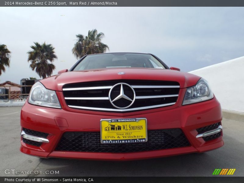 Mars Red / Almond/Mocha 2014 Mercedes-Benz C 250 Sport