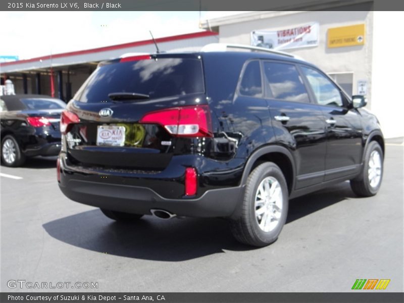 Black / Black 2015 Kia Sorento LX V6