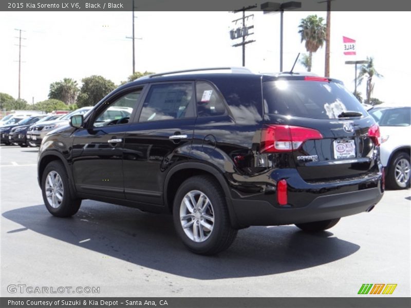 Black / Black 2015 Kia Sorento LX V6