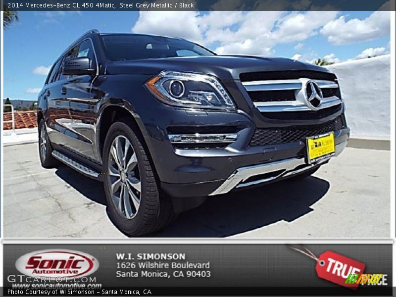 Steel Grey Metallic / Black 2014 Mercedes-Benz GL 450 4Matic