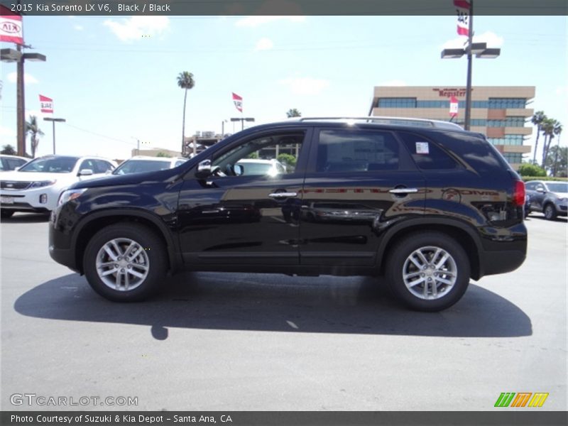 Black / Black 2015 Kia Sorento LX V6