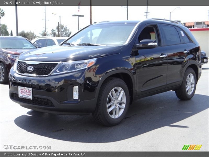Black / Black 2015 Kia Sorento LX V6