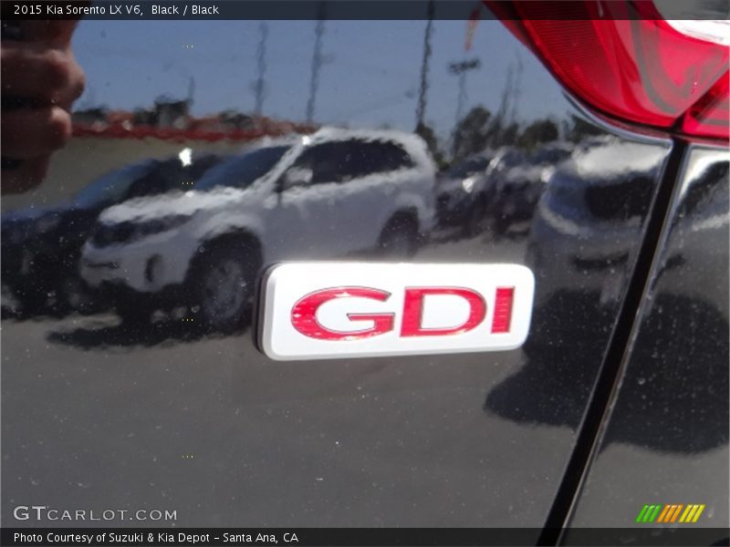 Black / Black 2015 Kia Sorento LX V6