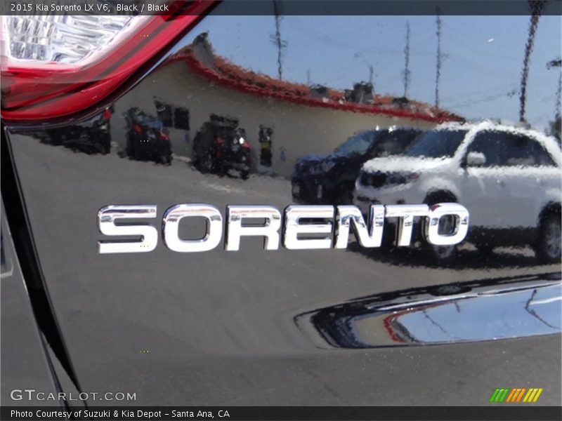Black / Black 2015 Kia Sorento LX V6