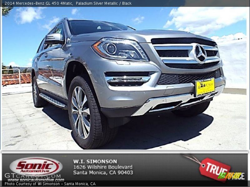Paladium Silver Metallic / Black 2014 Mercedes-Benz GL 450 4Matic