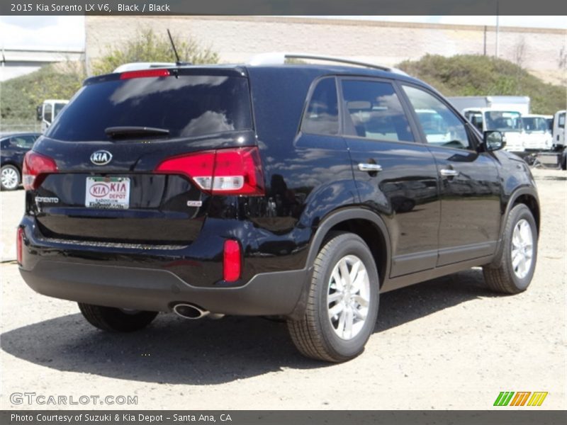 Black / Black 2015 Kia Sorento LX V6