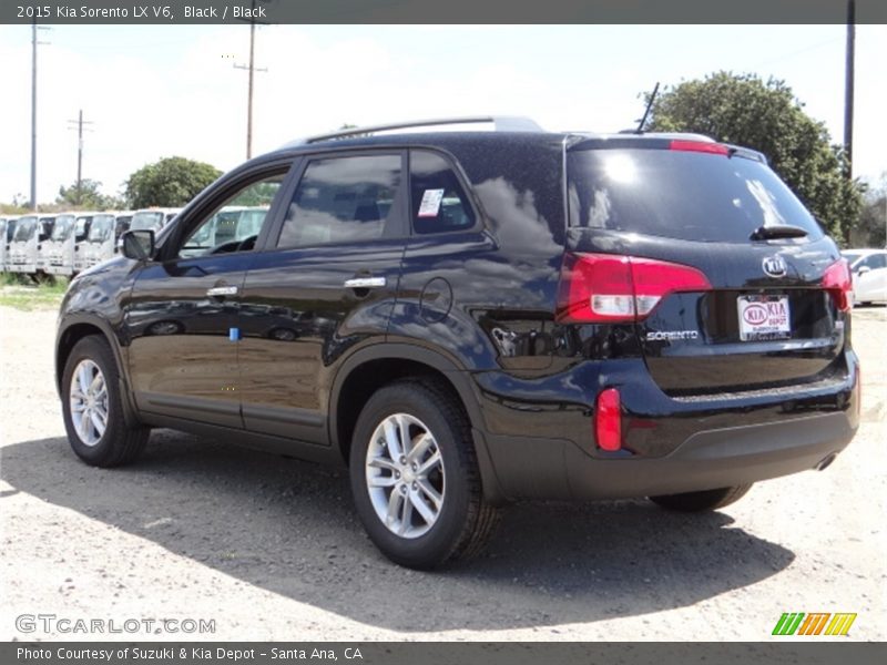 Black / Black 2015 Kia Sorento LX V6
