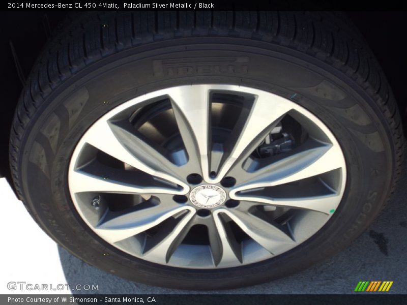 Paladium Silver Metallic / Black 2014 Mercedes-Benz GL 450 4Matic