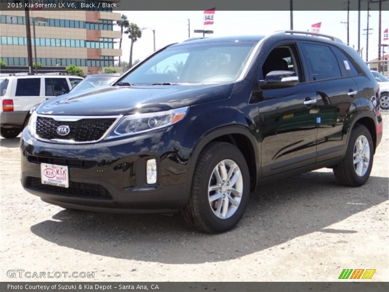 Black / Black 2015 Kia Sorento LX V6