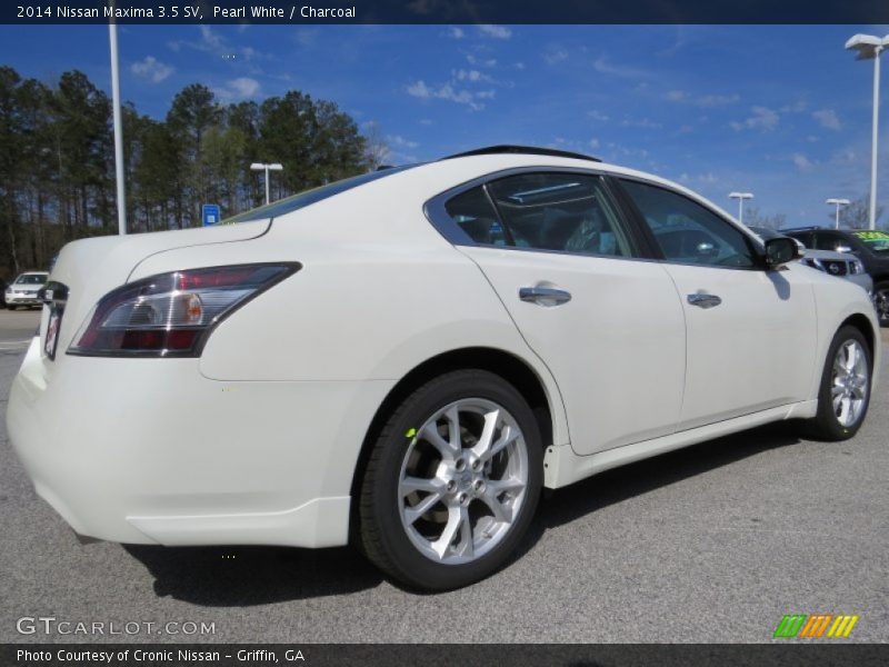 Pearl White / Charcoal 2014 Nissan Maxima 3.5 SV
