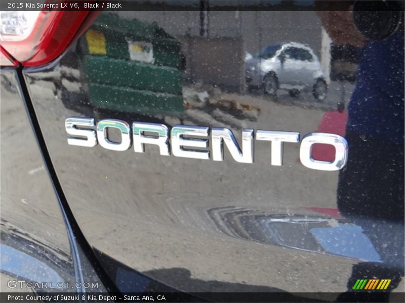 Black / Black 2015 Kia Sorento LX V6