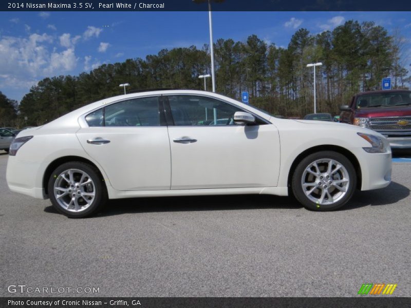 Pearl White / Charcoal 2014 Nissan Maxima 3.5 SV