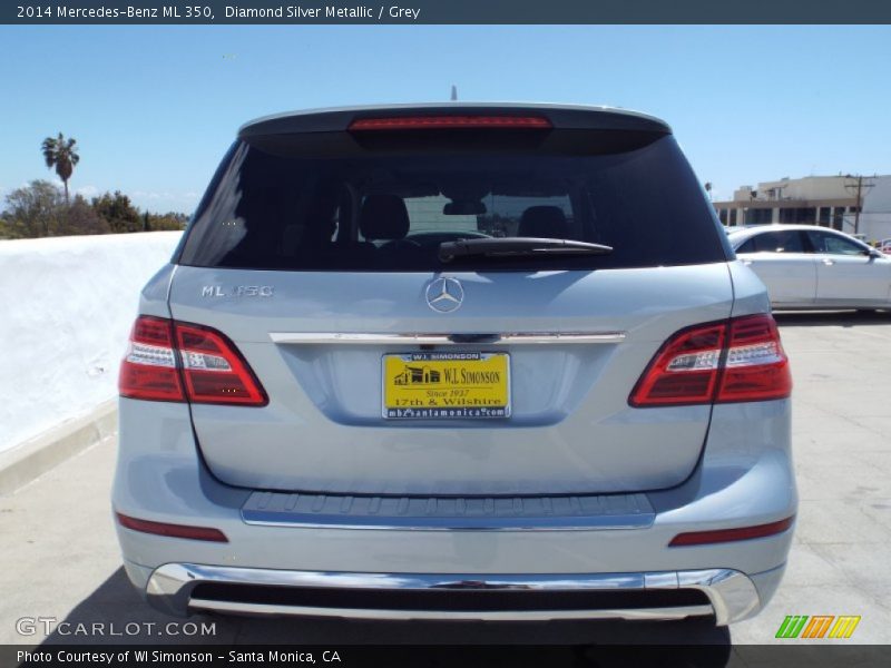 Diamond Silver Metallic / Grey 2014 Mercedes-Benz ML 350