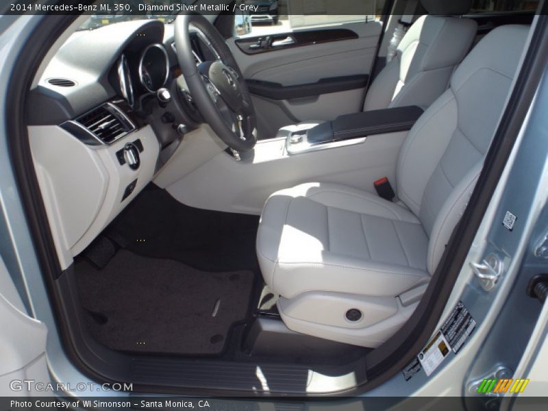 Diamond Silver Metallic / Grey 2014 Mercedes-Benz ML 350
