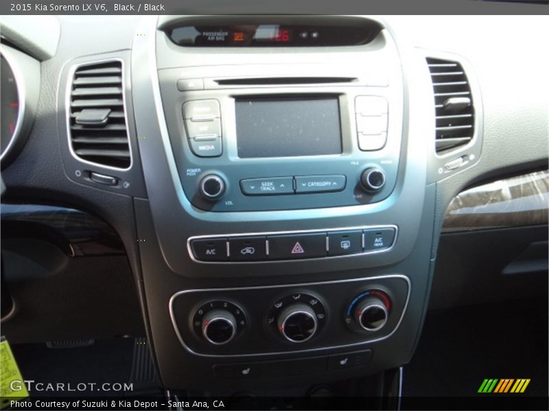 Black / Black 2015 Kia Sorento LX V6