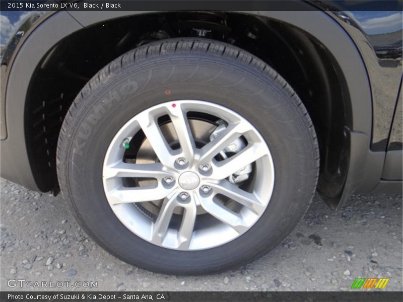 Black / Black 2015 Kia Sorento LX V6