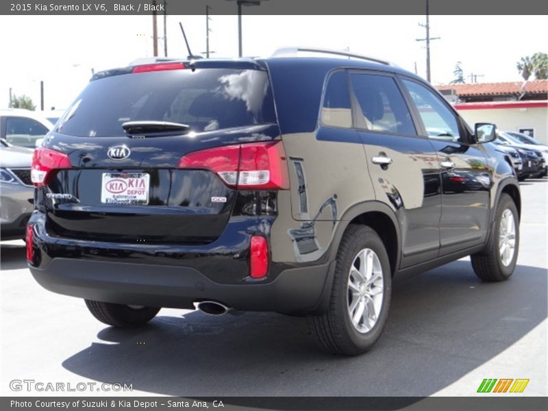 Black / Black 2015 Kia Sorento LX V6