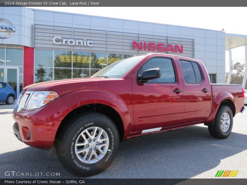 Lava Red / Steel 2014 Nissan Frontier SV Crew Cab