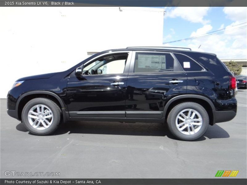 Black / Black 2015 Kia Sorento LX V6