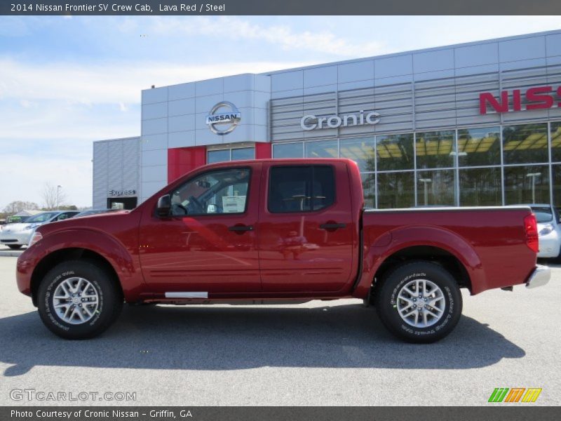 Lava Red / Steel 2014 Nissan Frontier SV Crew Cab