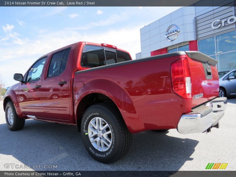 Lava Red / Steel 2014 Nissan Frontier SV Crew Cab