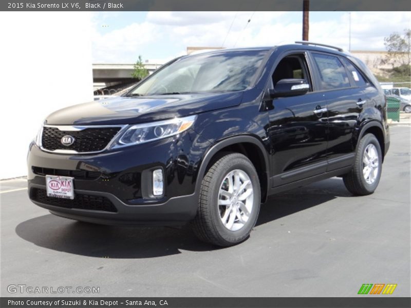 Black / Black 2015 Kia Sorento LX V6