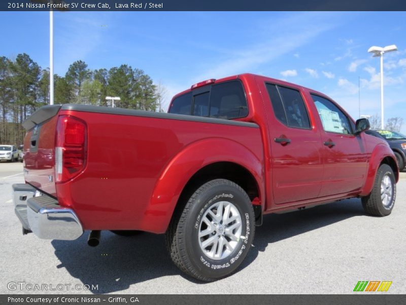 Lava Red / Steel 2014 Nissan Frontier SV Crew Cab